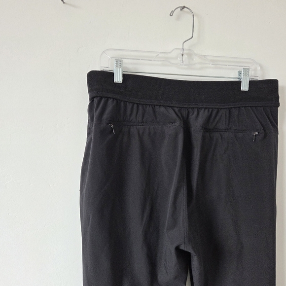 Athleta Interlude Lounge Pants Ankle Black Size 12 Athleisure Yoga Loungewear - Picture 8 of 12